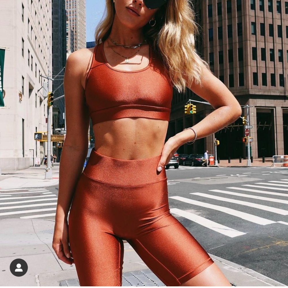 All Access High Waisted Center Stage Biker Shorts